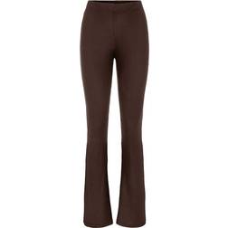 Pieces Toppy Flared Trousers - Chicory Coffee