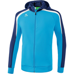 Erima Liga 2.0 Training Jacket with Hood Kids - Curacao/New Navy/White