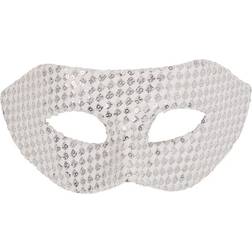 Bristol Novelty Sequin Eyemask White