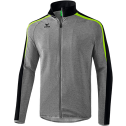 Erima Liga 2.0 Presentation Jacket Men - Grey Marl/Black/Green Gecko