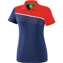 Erima 5-C Polo Shirt Women - New Navy/Red/White