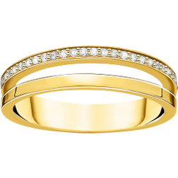 Thomas Sabo Double Ring - Gold/Transparent