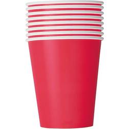 Unique Party 3126 9oz Red Paper Cups, Pack of 8