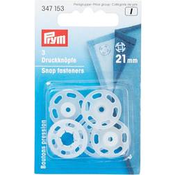Prym Snap Fasteners 15 mm Transparent