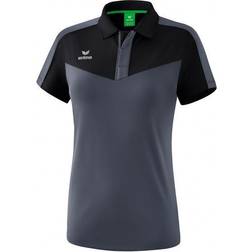 Erima Squad Polo Shirt Women - Black/Slate Grey