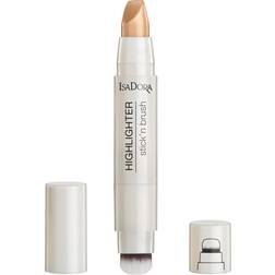 Isadora Stick'n Brush Highlighter Brightening Stick with Brush Shade Bronze Shimmer