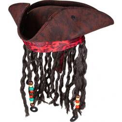 Wicked Costumes Pirate Hat with Braids Deluxe