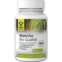 Raab Vitalfood Bio Matcha-Kapseln, 60 Kapseln, 24g