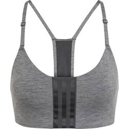 Adidas Aeroimpact Training Light-Support Bra - Dark Grey Heather/Black