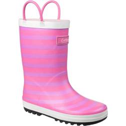 Cotswold Childrens/Kids Captain Striped Wellington Boots - Pink