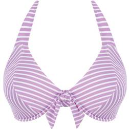 Freya Beach Hut Bandless Halter Bikini Top - Cassis