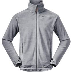 Bergans Hareid NoHood Fleece Jacket - Aluminium