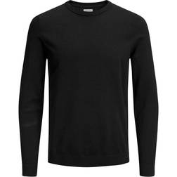 Jack & Jones Crew Neck Knitted Pullover - Black