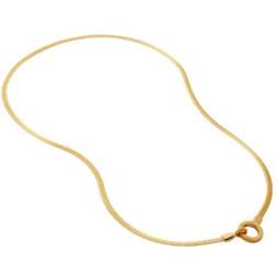 Monica Vinader Doina Snake Chain Necklace - Gold