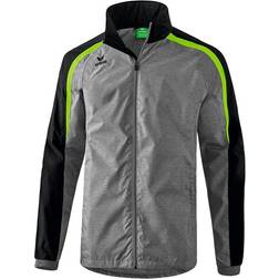 Erima Liga 2.0 All Weather Jacket Unisex - Grey Marl/Black/Green Gecko