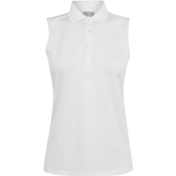 Callaway Sleeveless Knit Polo Shirt Ladies - White