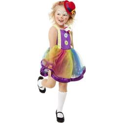 Smiffys Girls Toddler Clown Costume