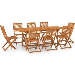 vidaXL 3086988 Patio Dining Set, 1 Table incl. 8 Chairs