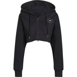 Adidas Women By Stella McCartney Cropped Hoodie - Black