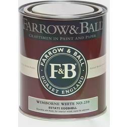 Farrow & Ball Estate No.239 Metal Paint, Wood Paint Wimborne White 0.75L