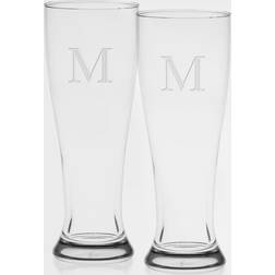 Culver Monogram Beer Glass 47.3176cl 2pcs