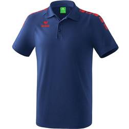 Erima Essential 5-C Polo Shirt - New Navy/Red