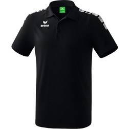 Erima Essential 5-C Polo Shirt - Black/White