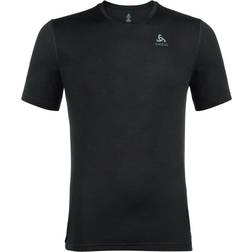 Odlo Natural Merino Warm Base Layer T-shirt Men - Black/Black