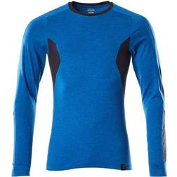 Mascot Accelerate Long Sleeved T-shirt - Azure Blue/Dark Navy