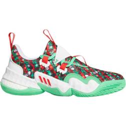 Adidas Trae Young 1 Christmas - Semi Screaming Green/Vivid Red/Cloud White