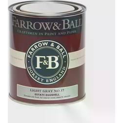 Farrow & Ball Estate No.17 Metal Paint, Wood Paint, Radiator Paint Light Gray 0.75L