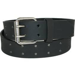 Dickies Leather Two Hole Double Prong Bridle Belt - Black