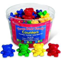 Learning Resources The Original Three Bear Family Basic Four Colour Counter 80 Set