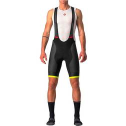 Castelli Competizione Kit Bib Shorts Men - Black/Electric Lime