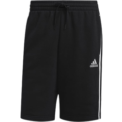 Adidas Essentials Fleece 3-Stripes Shorts - Black/White