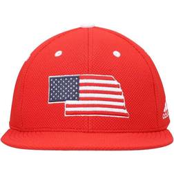 Adidas Nebraska Huskers On-Field Baseball Fitted Hat - Scarlet