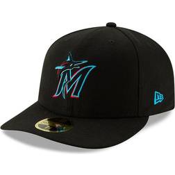 New Era Miami Marlins Authentic Collection On-Field Low Profile 59Fifty Fitted Hat - Black