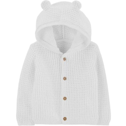 Carter's Hooded Cardigan - White