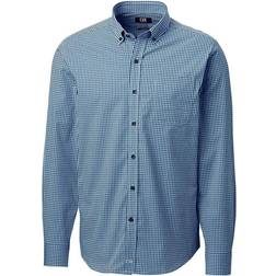 Cutter & Buck Anchor Gingham Shirt - Zen Blue