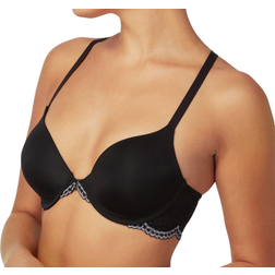 Maidenform One Fab Fit Everyday Full Coverage Racerback Bra - Black W/Eiffel Grey