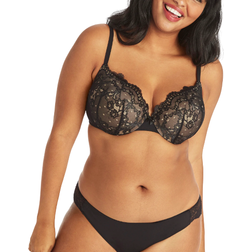 Maidenform Love the Lift Push Up & In Underwire Bra - Black/Body Beige Lace