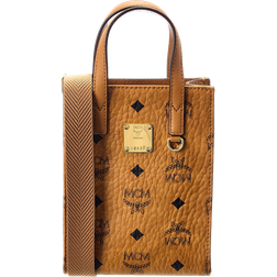 MCM Aren Tote in Visetos - Cognac