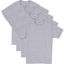 Hanes Essential-T Short Sleeve T-shirt 4-pack - Light Steel