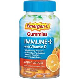 Emergen-C Immune Plus High Potency with Vitamin D Super Orange 45 Gummies 60 pcs