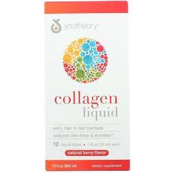 Youtheory Collagen Liquid Natural Berry 5000 mg 12 Packets