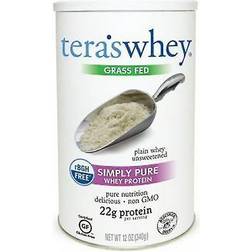 Tera's Whey rBGH Free Whey Protein Plain Whey Unsweetened 12 oz