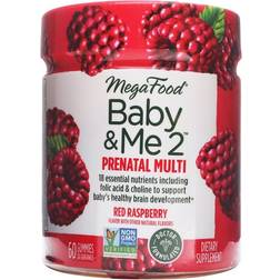 MegaFood Baby & Me 2 Prenatal Multivitamin Red Raspberry 60 Gummies