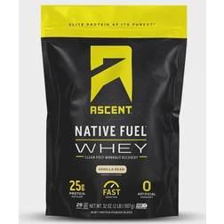 Ascent Native Fuel Whey Protein Powder Vanilla Bean 2 lbs