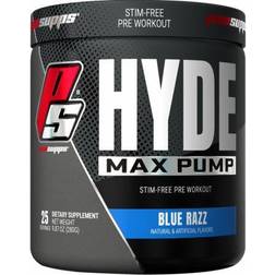 Prosupps HYDE Max PUMP Stimulant-Free Pre Workout Blue Razz 25 Servings Stimulant Free Pre-Workout