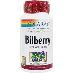 Solaray Bilberry Extract 60 mg 120 VegCaps